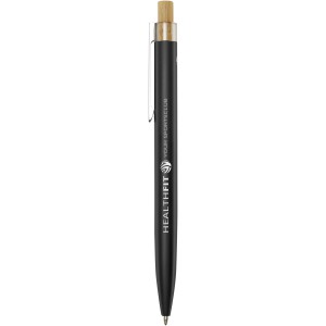 Nooshin recycled aluminium ballpoint pen, Solid black (Metallic pen)