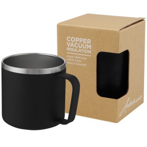 Nordre 350 ml copper vacuum insulated mug, Solid black (Mugs)