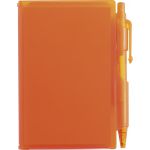 Notebook with pen, orange (2736-07)