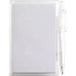 Notebook with pen, white (2736-02)