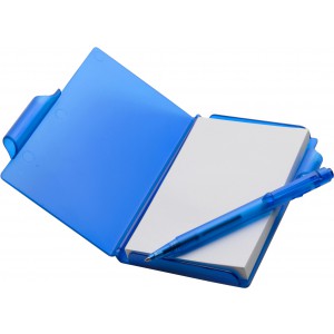 ABS notebook with pen Lucian, blue (Notebooks)