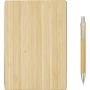 Bamboo cover notebook Jo, brown