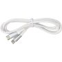 Nylon charging cable Jacob, white