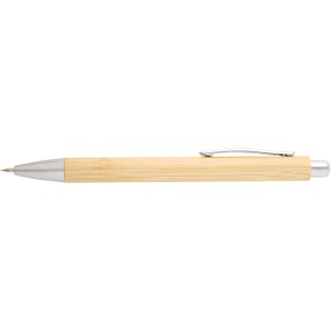 Oblys bamboo ballpoint pen and mechanical pencil set (black  (Pen sets)