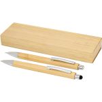 Oblys bamboo ballpoint pen and mechanical pencil set (black  (10797606)