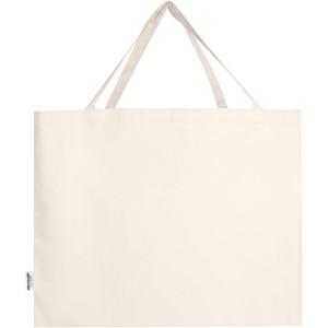 Odessa 220 g/m2 GRS recycled cotton large tote bag, Natural (Shopping bags)