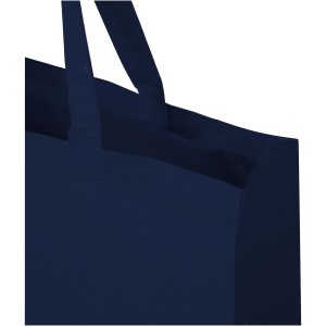 Odessa 220 g/m2 GRS recycled cotton large tote bag, Navy (Shopping bags)