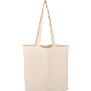 Oeko-Tex cotton (140 gsm) shopping bag Leonard, khaki (Shopping bags)