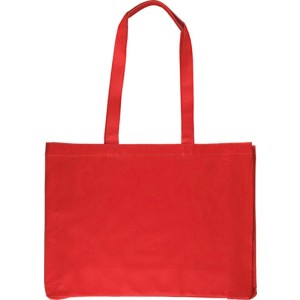 Oeko-Tex cotton (220 gsm) shopping bag Isaac, red (Shopping bags)