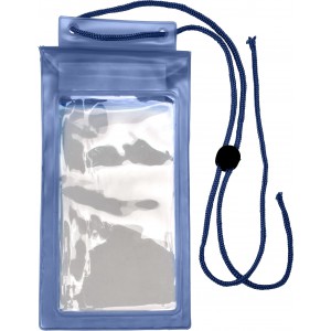 PVC pouch for mobile devices Emily, cobalt blue (Office desk equipment)