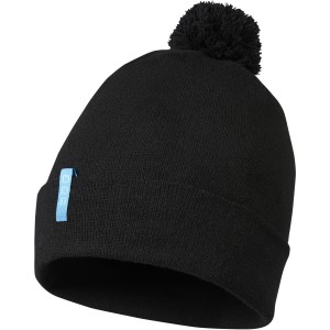 Olivine GRS recycled beanie, Solid black (Hats)