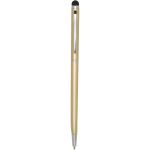 Ore aluminium ballpoint pen with stylus (blue ink), Champagn (10625602)