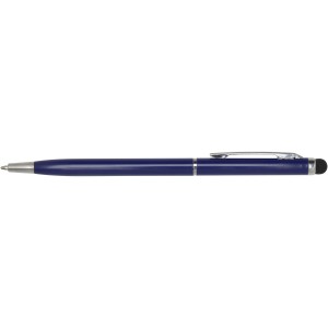 Ore aluminium ballpoint pen with stylus (blue ink), Ocean bl (Metallic pen)