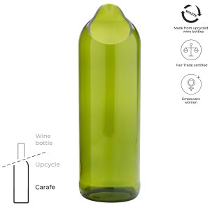 Originalhome 750 ml water carafe, Green (Kitchen glass)