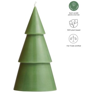 Originalhome Xmas tree candle - L, Heather green (Candles)