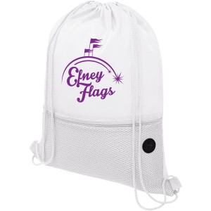 Oriole mesh drawstring backpack, White (Backpacks)