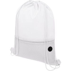 Oriole mesh drawstring backpack, White (Backpacks)