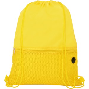 Oriole mesh drawstring backpack, Yellow (Backpacks)