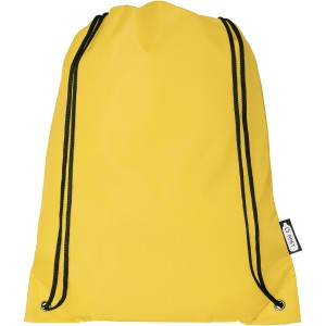 Oriole RPET drawstring backpack 5L, Yellow (Backpacks)