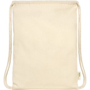 Orissa 100 g/m2 GOTS organic cotton drawstring backpack, natural (Backpacks)