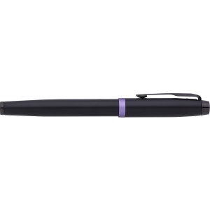 Parker IM Vibrant Rings PVD rollerball, purple/black (Metallic pen)