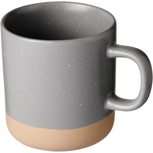 Pascal 360 ml ceramic mug, Gray (Mugs)