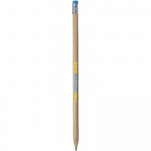 Cay wooden pencil with eraser, Blue (Pencils)