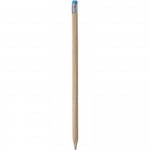Cay wooden pencil with eraser, Blue (Pencils)