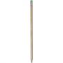 Cay wooden pencil with eraser, Green