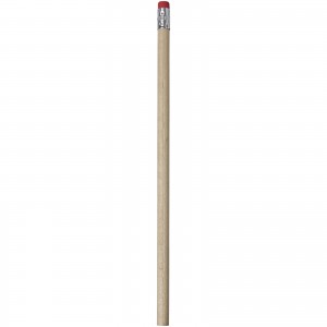 Cay wooden pencil with eraser, Red (Pencils)