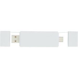 Mulan dual USB 2.0 hub, White (Eletronics cables, adapters)