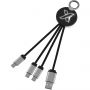 SCX.design C16 ring light-up cable, Solid black, White