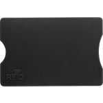 Plastic card holder with RFID protection, black (7252-01)