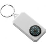 Plastic key holder, compass, white (2540-02)