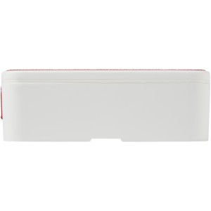 MIYO single layer lunch box, White, Red (Plastic kitchen equipments)