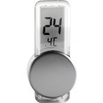 Plastic LCD thermometer, silver (6201-32)