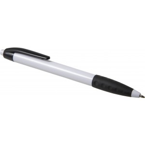 ABS ballpen Amarantha, white (Plastic pen)