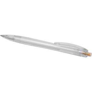 Honhua recycled PET ballpoint pen, Orange, Transparent clear (Plastic pen)