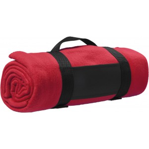 Polar fleece (170-180 gr/m2) blanket Nora, red (Blanket)