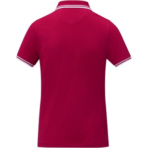 Amarago short sleeve women?s tipping polo, Red (Polo shirt, 90-100% cotton)