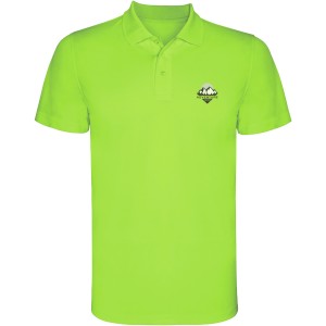 Monzha short sleeve kids sports polo, Lime / Green Lime (Polo short, mixed fiber, synthetic)