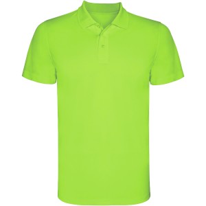 Monzha short sleeve kids sports polo, Lime / Green Lime (Polo short, mixed fiber, synthetic)