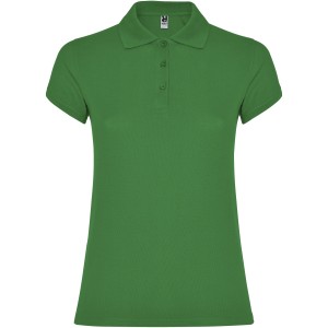 Star short sleeve women's polo, Tropical Green (Polo short, mixed fiber, synthetic)
