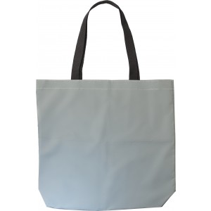 Polyester (100D) shopping bag Jordyn, silver (Shopping bags)