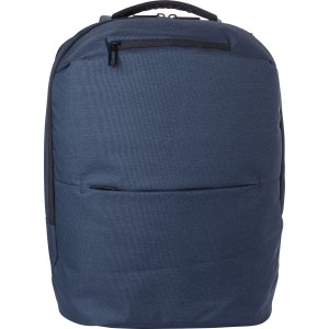 Polyester (600D) laptop backpack Nicolas, Blue (Backpacks)