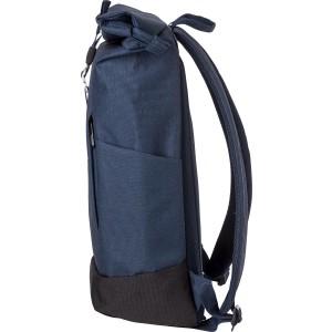 Polyester (600D) rolltop backpack Oberon, Blue (Backpacks)