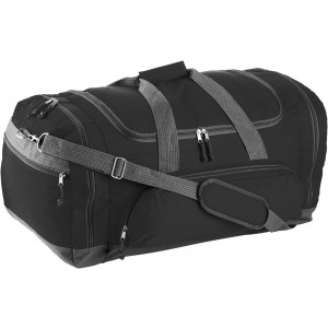 Polyester (600D) sports bag Lorenzo, black (Travel bags)