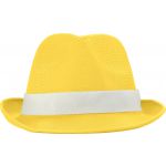 Polyester hat, yellow (8246-06)