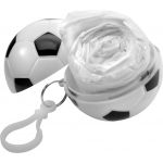 Poncho in plastic football, white (9139-02)
