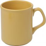 Porcelain mug (250ml), yellow (2834-06)